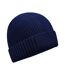 Beechfield Unisex Adult Natural Cotton Engineered Patch Beanie (Oxford Navy) - UTPC5545