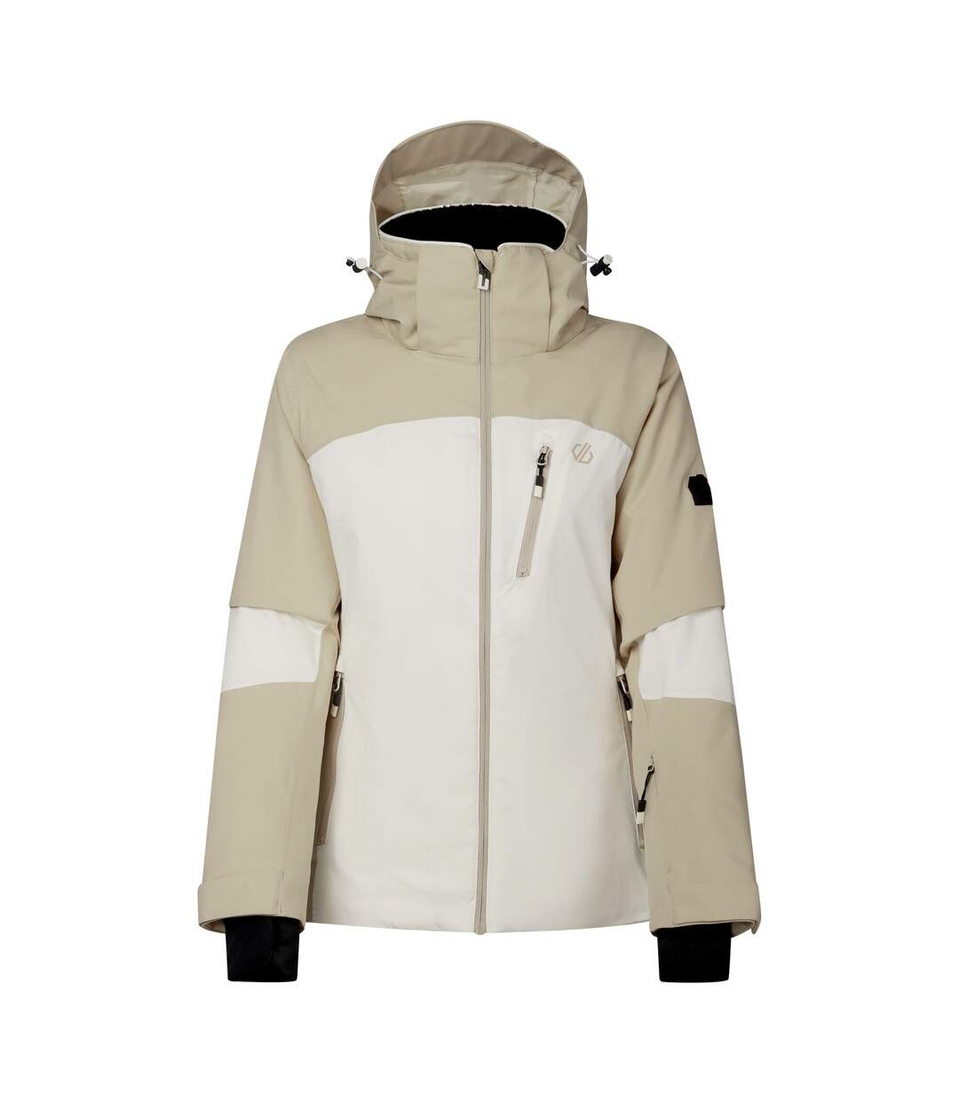 Womens/ladies Lumi Stretch Ski Jacket White Pepper Egret Dare 2B-2