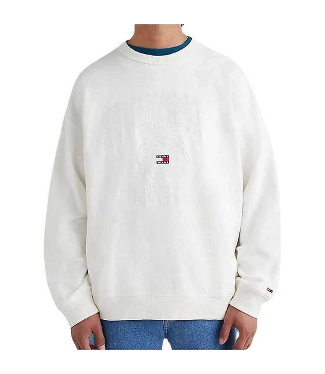 Sweat Homme Blanc Tommy Jeans-3