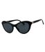 Lunettes De Soleil Motif/style Yeux De Chat Femme Taille Unique Noir Love Moschino-2