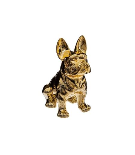 Statuette Déco Design Bulldog 22cm Or