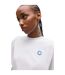 T-shirt Motif/style Logo Brodé Femme Blanc Hugo-4