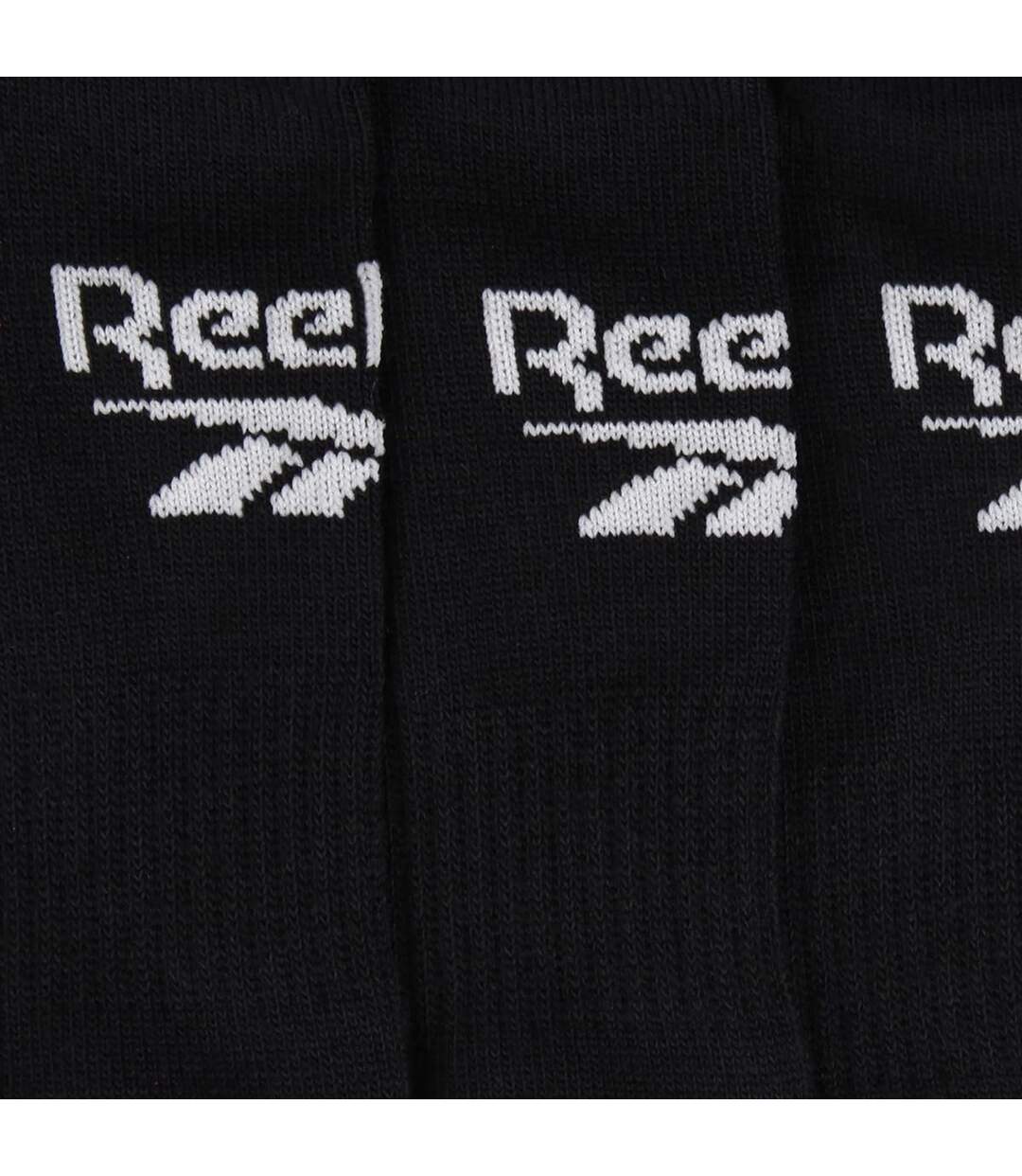 Lot De 3  Socquettes Motif/style Logo Homme Noir Reebok-2