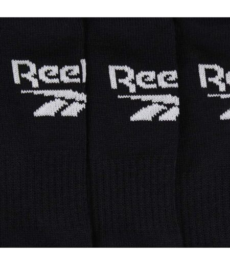 Lot De 3  Socquettes Motif/style Logo Homme Noir Reebok