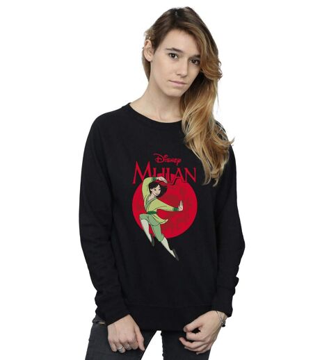 Disney - Sweat MULAN DRAGON CIRCLE - Femme (Noir) - UTBI13793