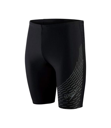 Short De Bain Long Motif/style Imprimé Medley Homme Noir Gris Imprimé Speedo