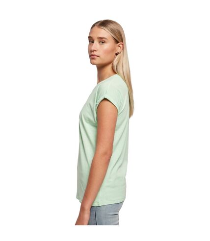 Build Your Brand Womens/Ladies Extended Shoulder T-Shirt (Neo Mint) - UTRW8374