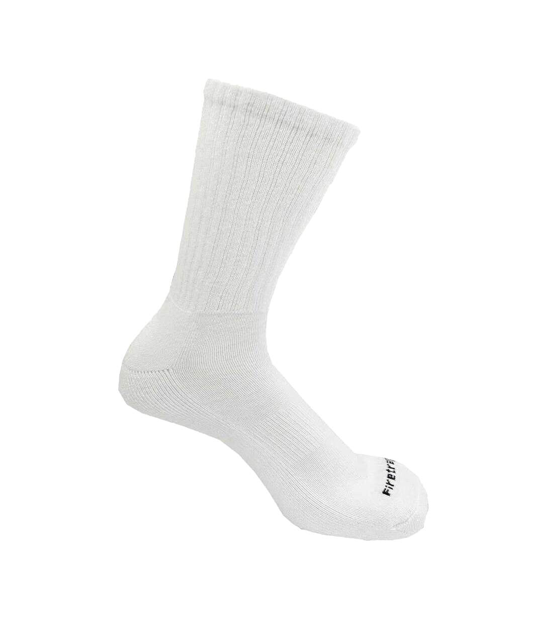 Lot De 6  Chaussettes Motif/style Logo Homme Blanc Firetrap-2