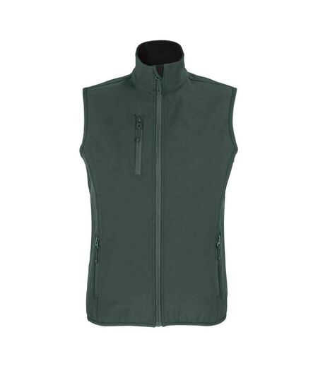 SOLS Womens/Ladies Falcon Softshell Recycled Body Warmer (Forest Green)