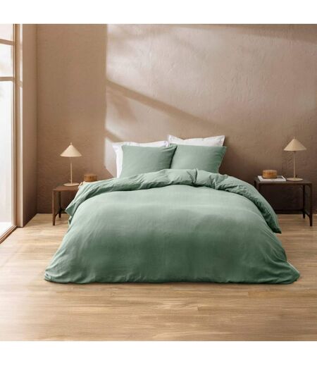 Parure de Lit 3 Pièces Clara 240x220cm Vert Cèdre