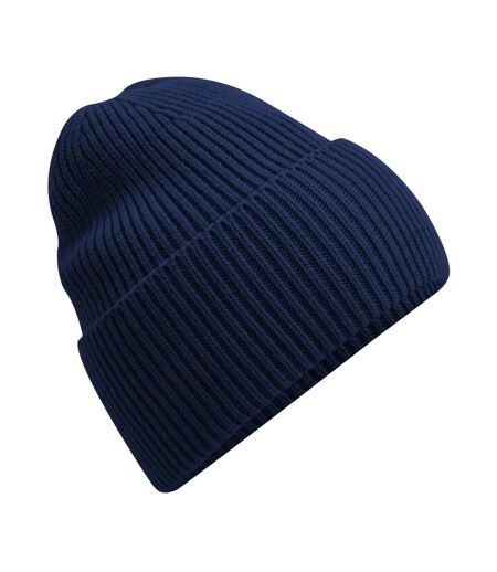 Bonnet Oversize À Manchettes Bleu Marine Beechfield