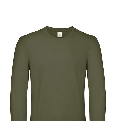 T-shirt Manches Longues #e150 Homme Vert Kaki B&C