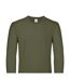 T-shirt Manches Longues #e150 Homme Vert Kaki B&C-2