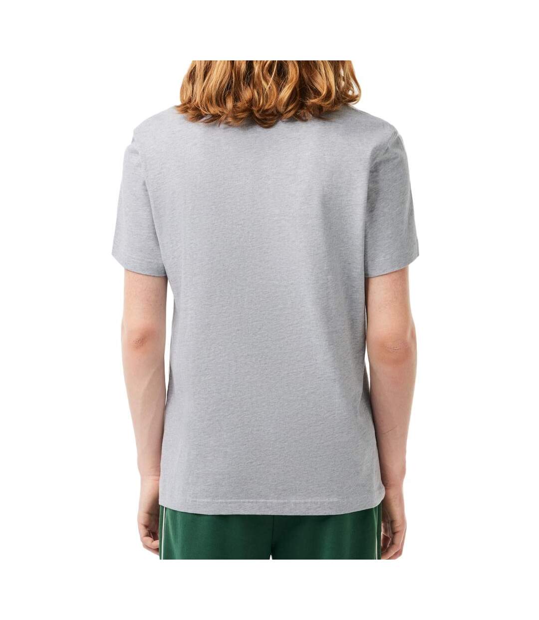 T-shirt Gris Homme Lacoste Signature - XL-2