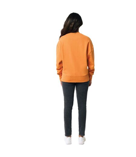 Unisex adult kruger recycled cotton crew neck relaxed fit sweatshirt sundial orange Iqoniq