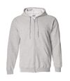 Gildan Heavy Blend Unisex Adult Full Zip Hooded Sweatshirt Top (Ash) - UTBC471
