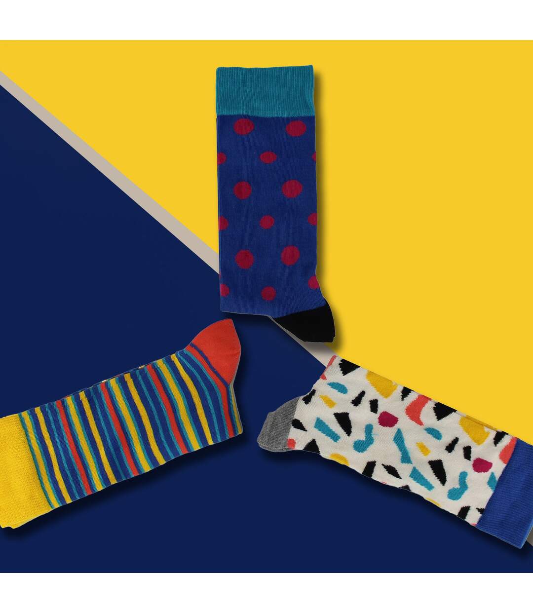 Pack of 3 Striped Dress Mens Socks for a Classic Look | Socks with Stripes-3