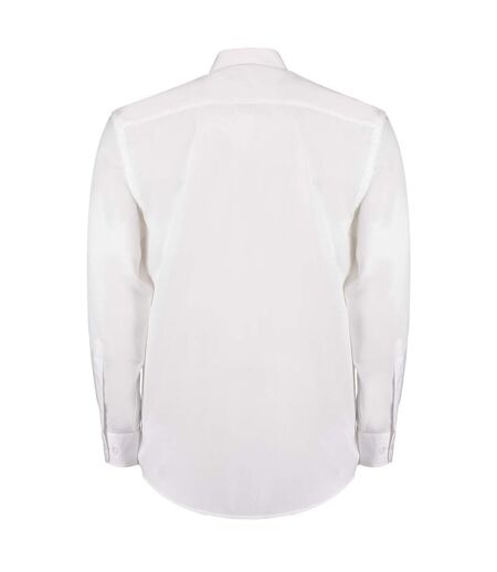 Chemise À Manches Longues Homme Blanc Kustom Kit