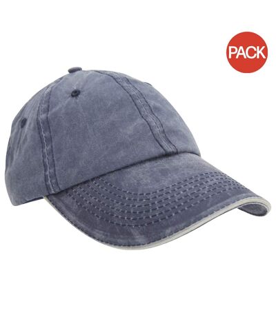 Casquettes en coton bleu Result