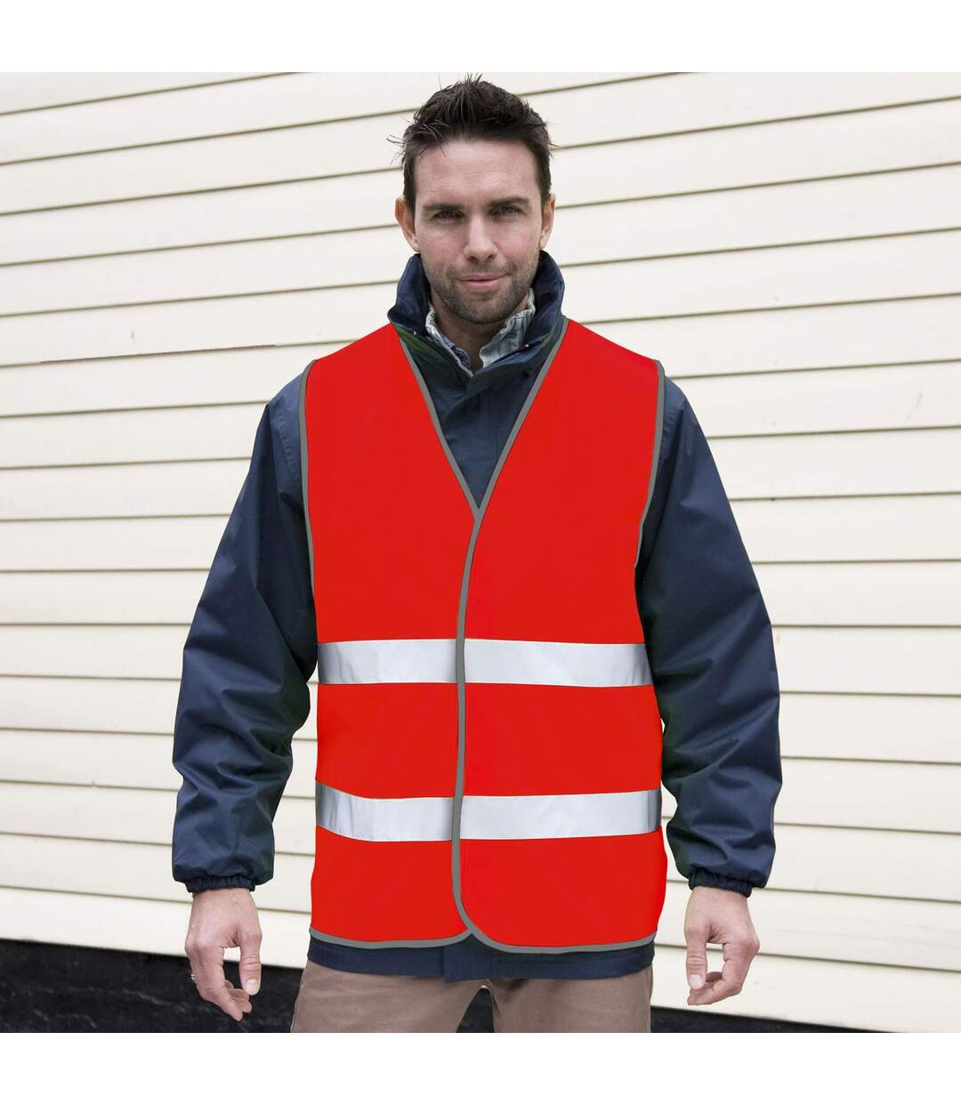 Gilet haute visibilité enhance adulte rouge SAFE-GUARD by Result-2