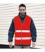 Gilet haute visibilité enhance adulte rouge SAFE-GUARD by Result-2