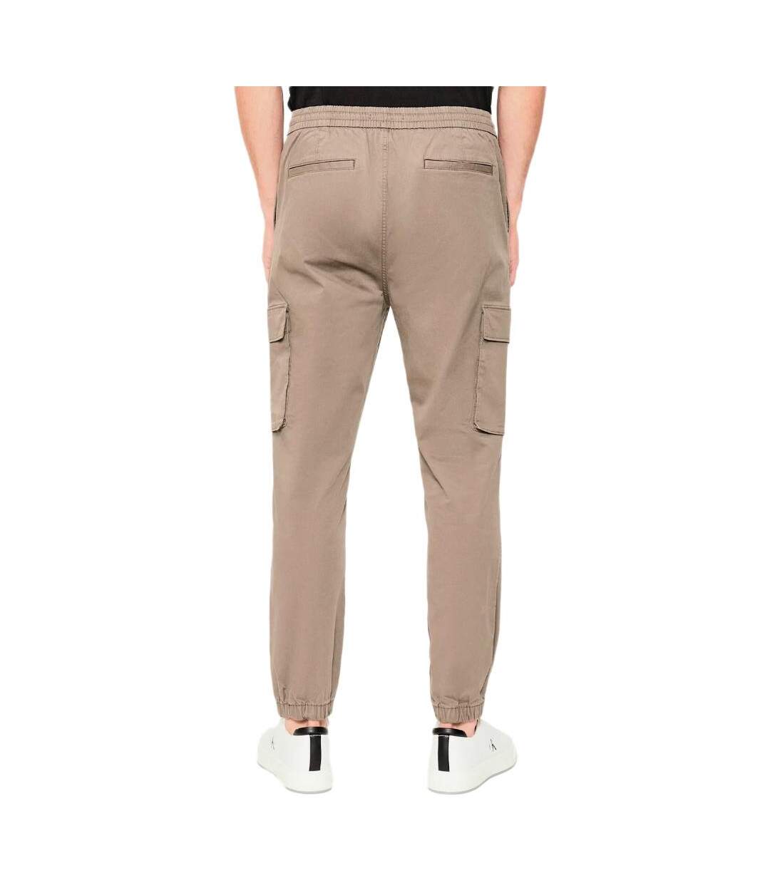 Pantalon jogger beige homme calvin klein jeans skinny-2