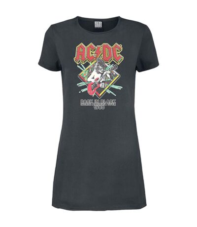 Robe t-shirt north america tour femme charbon AC/DC AC/DC