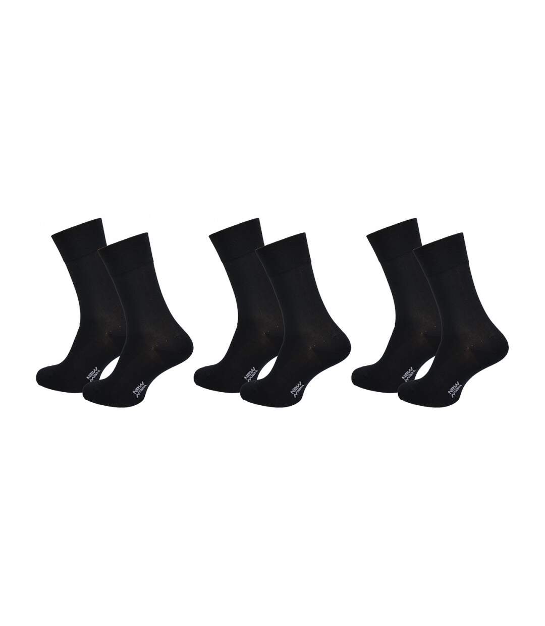 Chaussettes homme NEW MAN Confort et qualité -Assortiment modèles photos selon arrivages- - Pack de 3-1