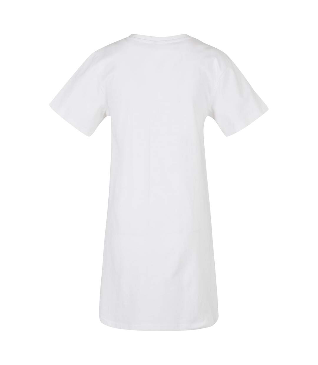 Robe T-shirt Femme Blanc Build Your Brand-2