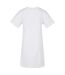 Robe T-shirt Femme Blanc Build Your Brand-2
