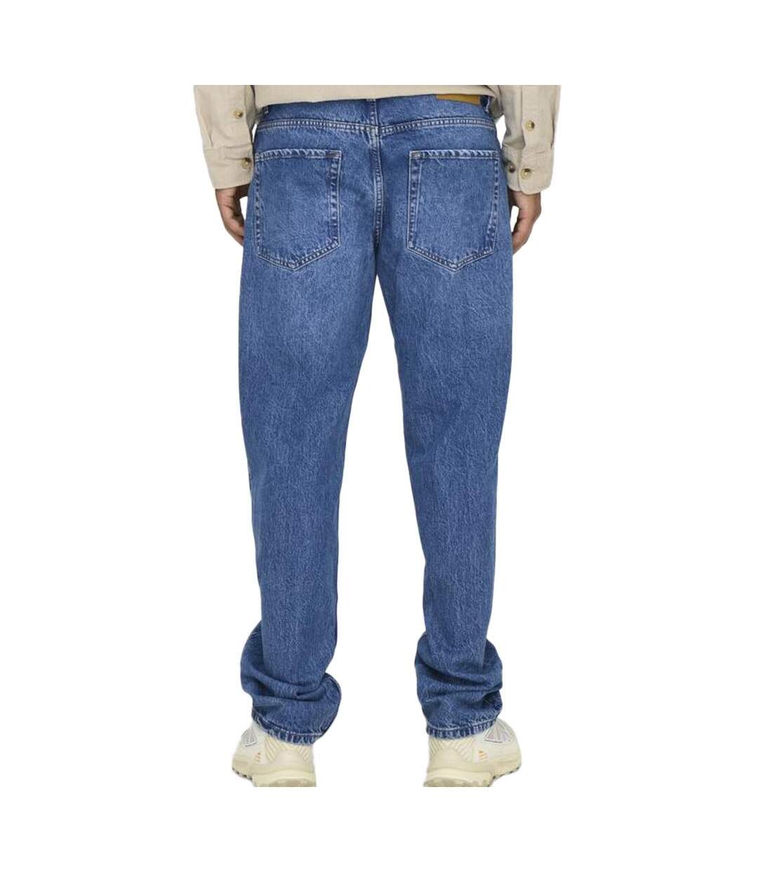 Jean droit bleu homme only & sons sedge 22030017 - w28-l32-2