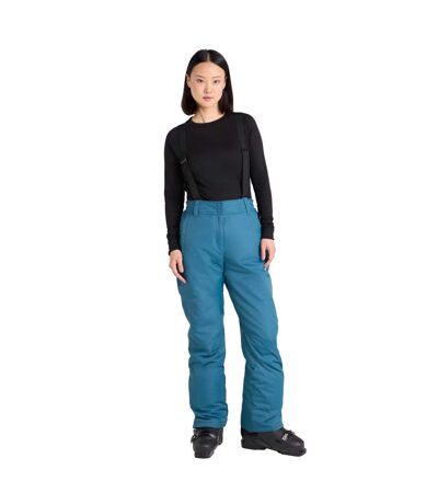 Womens/ladies Moon Ii Ski Trousers Teal Mountain Warehouse