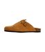 Mules Plate Cuir Natural World-1