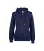 Veste À Capuche Premium Femme Bleu Marine Foncé Clique-1