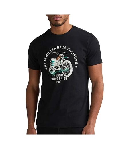 T-Shirt noir homme petrol industries classic print 1
