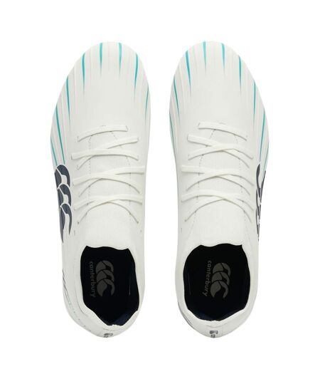Unisex Adult Speed Falcon Pro 2.0 Firm Ground Rugby Boots White Green Canterbury