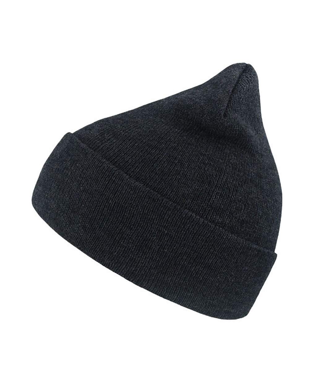 Wind double skin beanie with turn up navy melange Atlantis-1