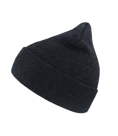Wind double skin beanie with turn up navy melange Atlantis