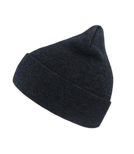 Wind double skin beanie with turn up navy melange Atlantis
