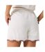 Short en tissu brodé blanc/rouge femme taille haute jdy palma-2