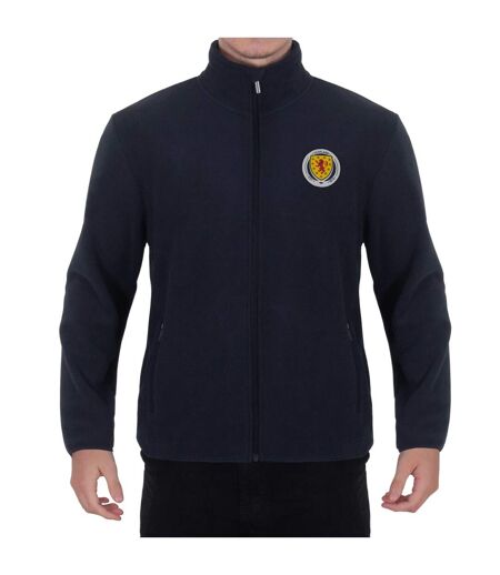 Mens Crest Fleece Jacket Navy Scottish FA