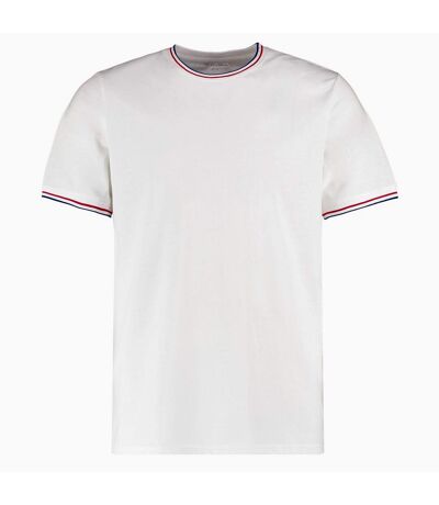 Kustom Kit - T-shirt - Homme (Blanc / Rouge / Bleu roi) - UTRW9458