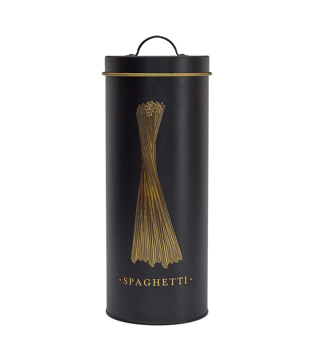 Boîte à Spaghetti en Métal Lounge 31cm Noir-1