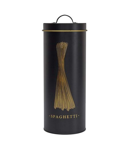 Boîte à Spaghetti en Métal Lounge 31cm Noir