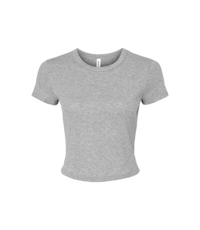 Haut Court Femme Gris Clair Chiné Bella + Canvas