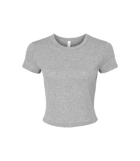 Haut Court Femme Gris Clair Chiné Bella + Canvas