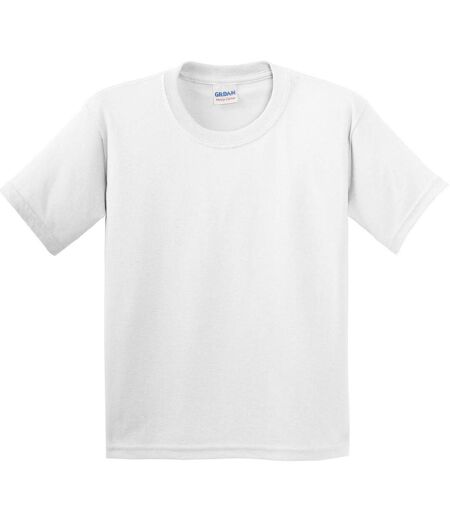 Youth Unisex Heavy Cotton T-shirt White Gildan