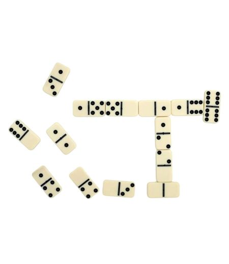 Jeu de Société Domino 5cm Ivoire & Noir