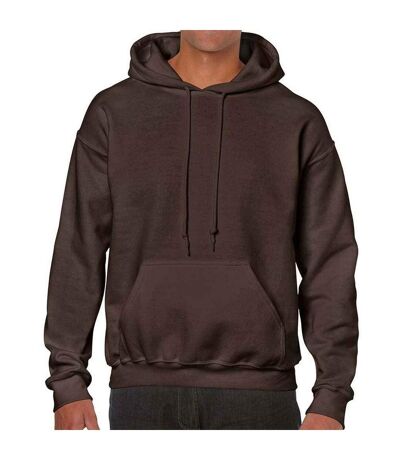 Unisex adult heavy blend hoodie dark chocolate Gildan