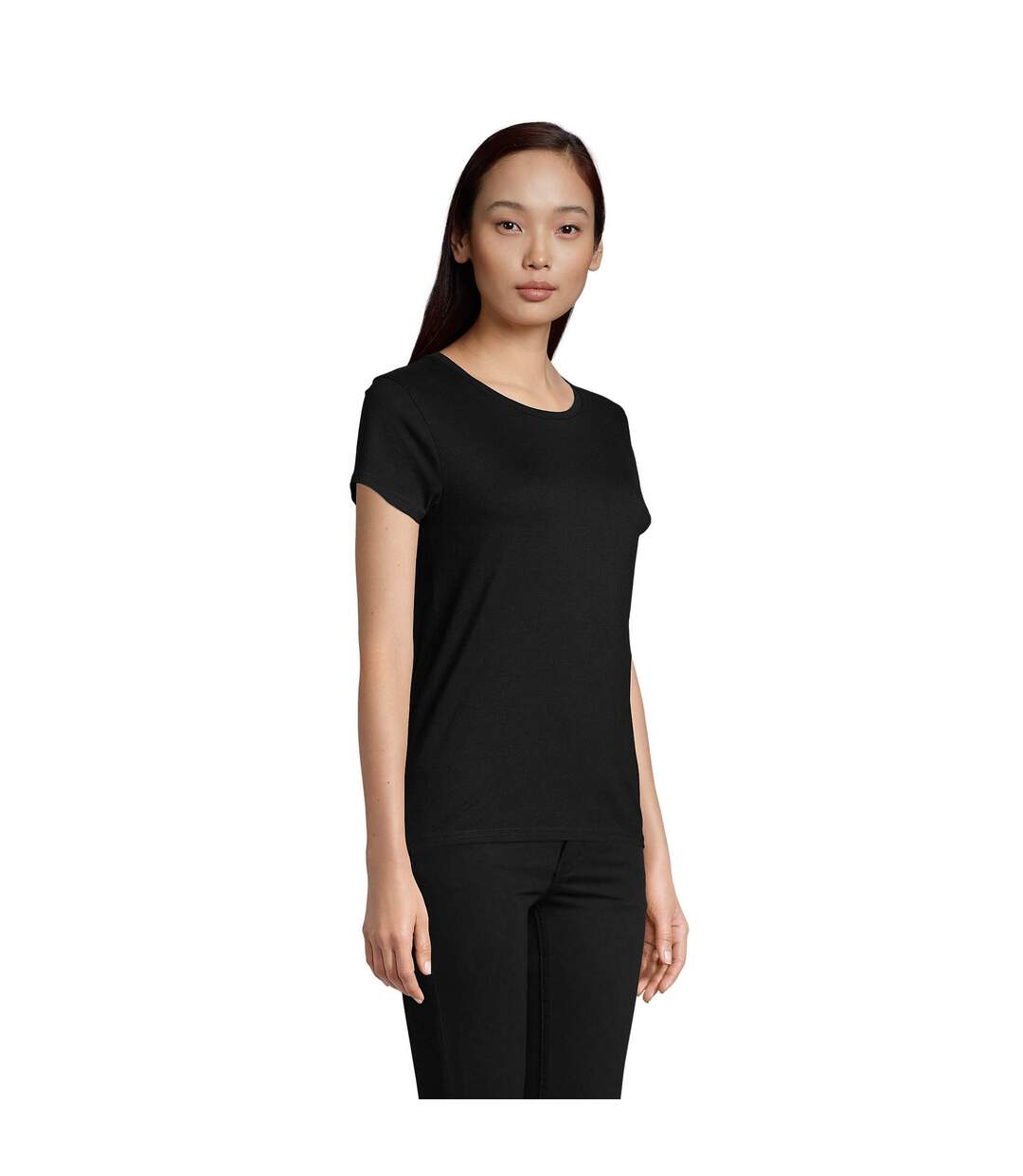 T-shirt Pioneer Femme Noir SOLS-3